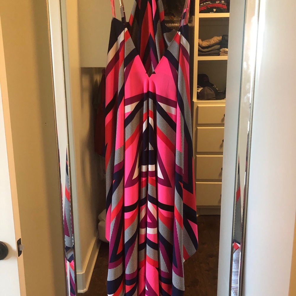 Hi low express dress size small